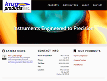 Tablet Screenshot of krug-products.com